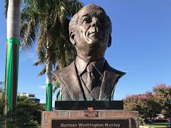 10 Bust of Norman Manley (1893-1969) led the demand for Universal Adult Suffrage and the team that negotiated Jamaican Independence in Emancipation Park Kingston Jamaica